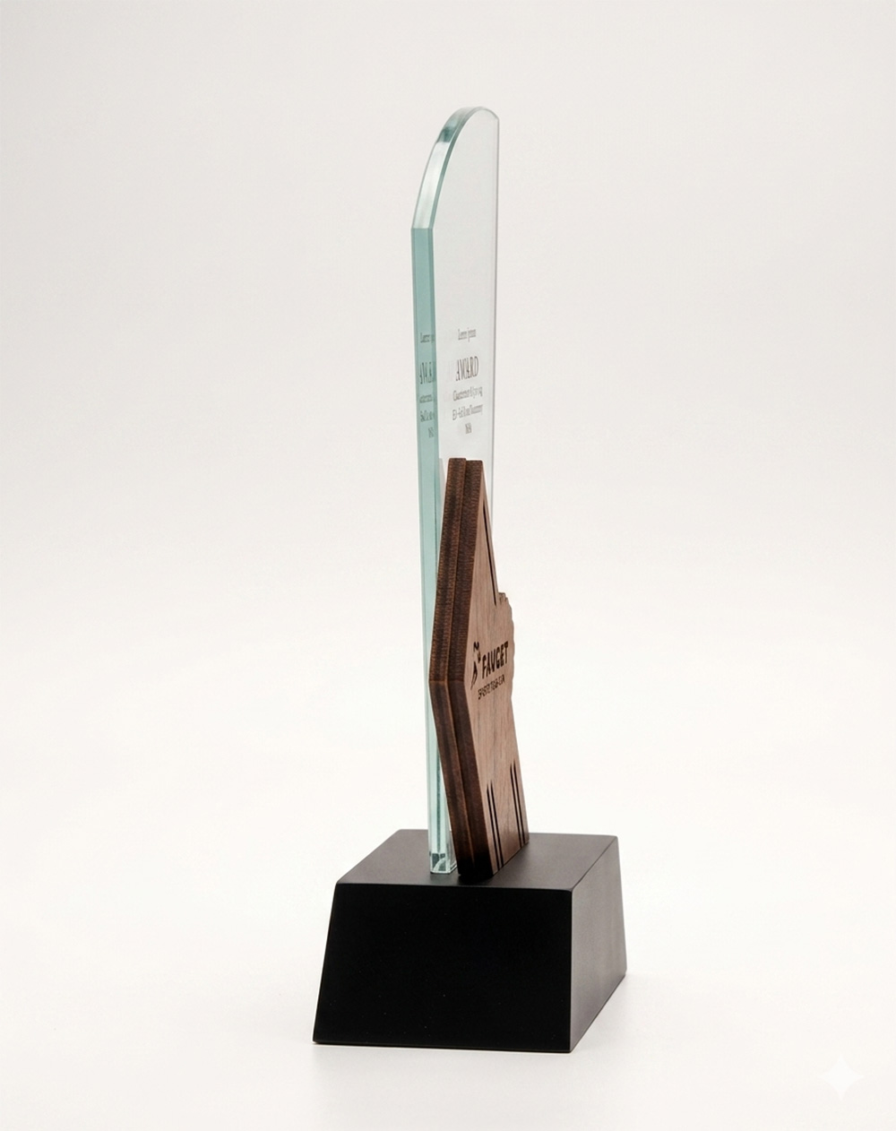 Zenith Apex Custom Acrylic & Wood Award
